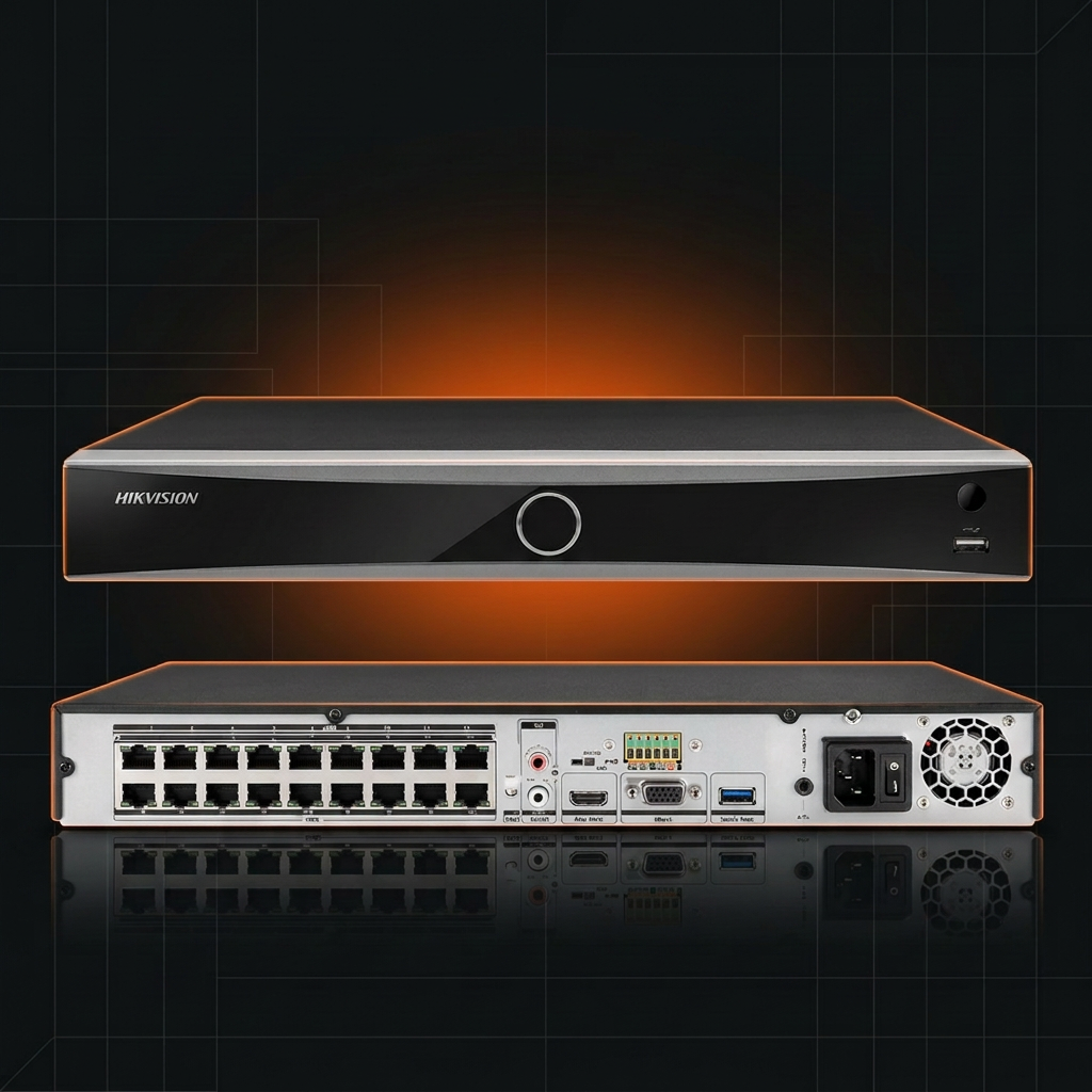 מערכת הקלטה Hikvision NVR 16CH PoE DS-7616NXI-K2/16P-2T 8Mp — מקליטי NVR 16 ערוצים Hikvision 2026