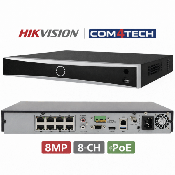 מערכת הקלטה NVR Hikvision 8CH Poe DS-7608NXI-K2/8P PoE X 8 — מערכת הקלטה Hikvision NVR 8-CH Hikvision 2026