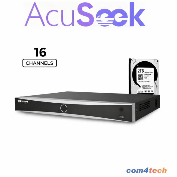 מערכת הקלטה NVR Hikvision DS-7616NXI-I2/VPro-2T 16 ערוצי AcuSeek זיהוי פנים ב-16 ערוצים — AcuSeek NVRs for AI Video Hikvision 2026