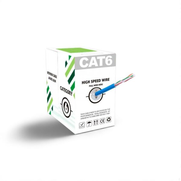 כבל רשת CAT6, גליל 305 מטר פרימיום — כבלים תקשורת כללי Hikvision 2026