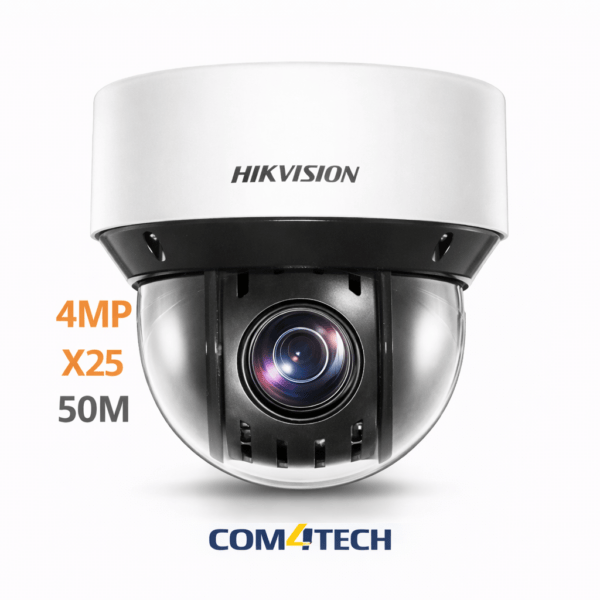 Hikvision DS-2DE4A425IW-DE(S6) 4MP Outdoor PTZ Network Dome Camera with Night Vision — מצלמות PTZ רשת IP Hikvision Hikvision 2026