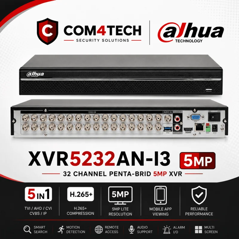 מבצע מערכות הקלטה XVR DAHUA