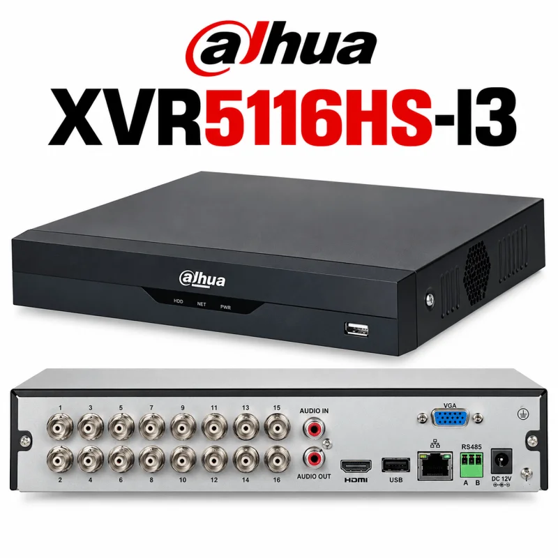 מערכת הקלטה ל16 ערוצים XVR5116HS-I3- Dahua 5Mp – מערכות הקלטה XVR DAHUA | CAM4HIK