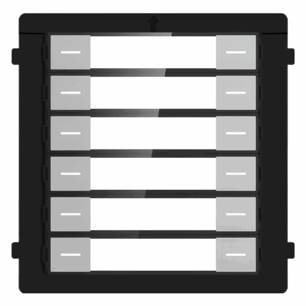 מודול לחצנים Hikvision אפשר לקשר כל לחצן ל-12 תחנות פנימיות DS-KD-KK — פאנלים ומודולים אינטרקום Hikvision Hikvision 2026