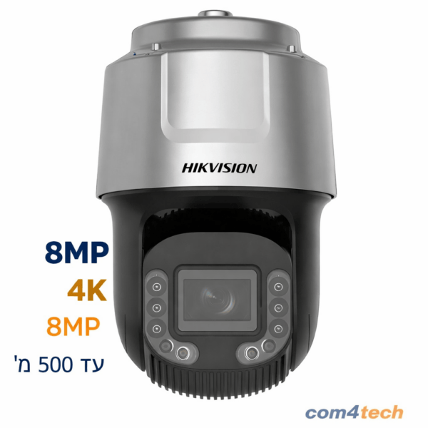 מצלמה ממונעת PTZ Hikvision DS-2DF8C842IXG1-ELW 8MP 4K ZooM X42 עד 500 מ' — מצלמות PTZ רשת IP Hikvision Hikvision 2026