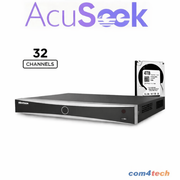 מערכת הקלטה NVR Hikvision DS-7732NXI-I4/Vpro-4T 32 ערוצי AcuSeek זיהוי פנים ב-32 ערוצים — AcuSeek NVRs for AI Video Hikvision 2026