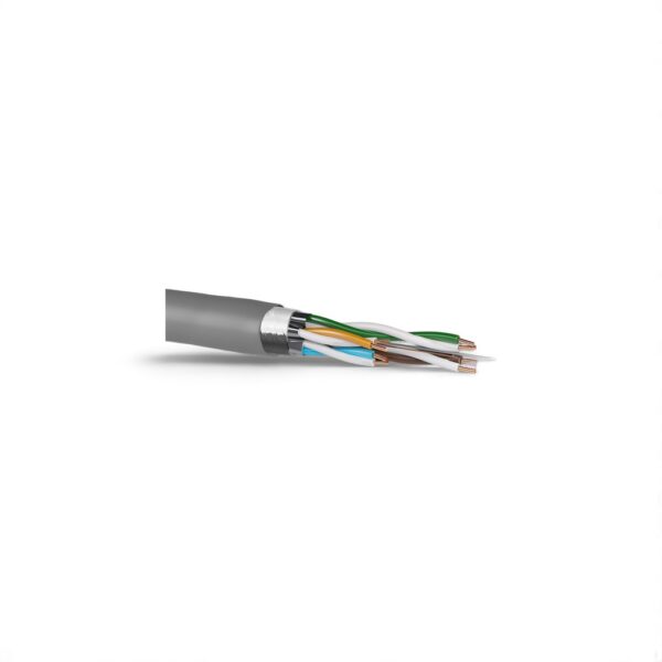 F/FTP CAT7, 4X2X23AWG, 057CU, 0.40TCCA, PVC, 500M/WOODEN DRUM — כבלים תקשורת כללי Hikvision 2026