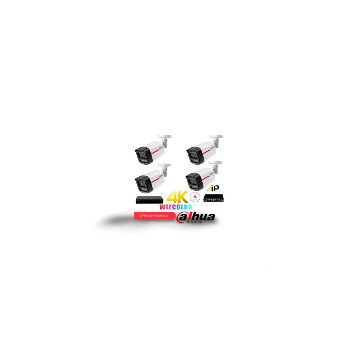 קיט 4 מצלמות Dahua 4Mp WizColor DH-IPC-HFW2449TL-S-PRO – WizColor DAHUA קיט 4 מצלמות Dahua 4Mp WizColor DH-IPC-HFW2449TL-S-PRO – DH-IPC-HFW2449TL-S-PRO – WizColor DAHUA | CAM4HIK