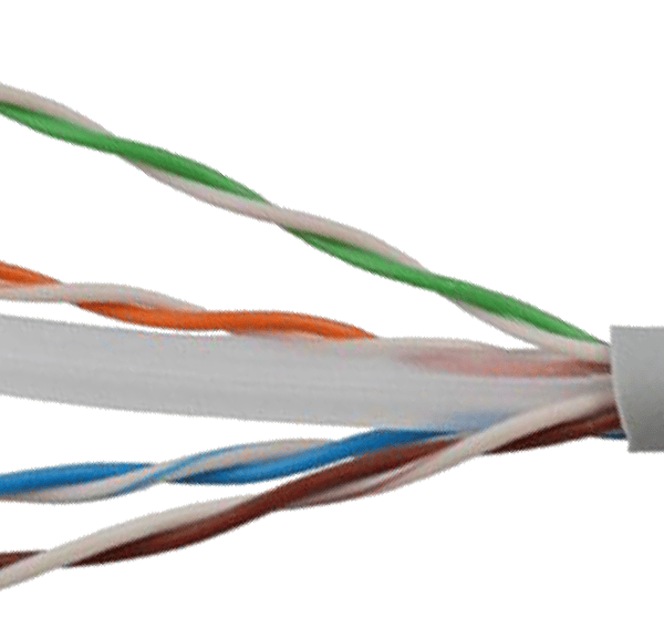 FTP CAT6, CCA, 4X2X0.574MMCCA, 4X2X1.0MM HDPE, PLASTIC CROSS, GRAY, 100M/PLASTIC REEL — כבלים תקשורת כללי Hikvision 2026
