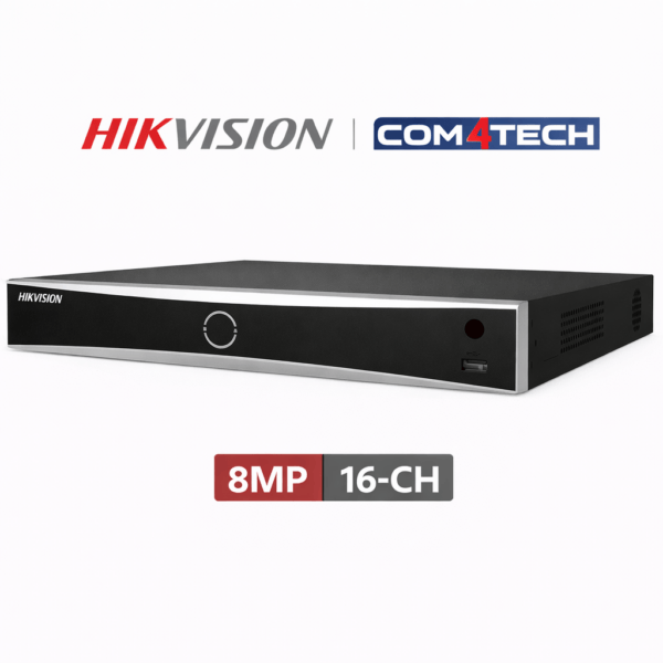 מערכת הקלטה Hikvision DS-7616NXI-K2 16-ch 1U K Series AcuSense 4K NVR 8Mp — מערכת הקלטה Hikvision NVR 16CH Hikvision 2026