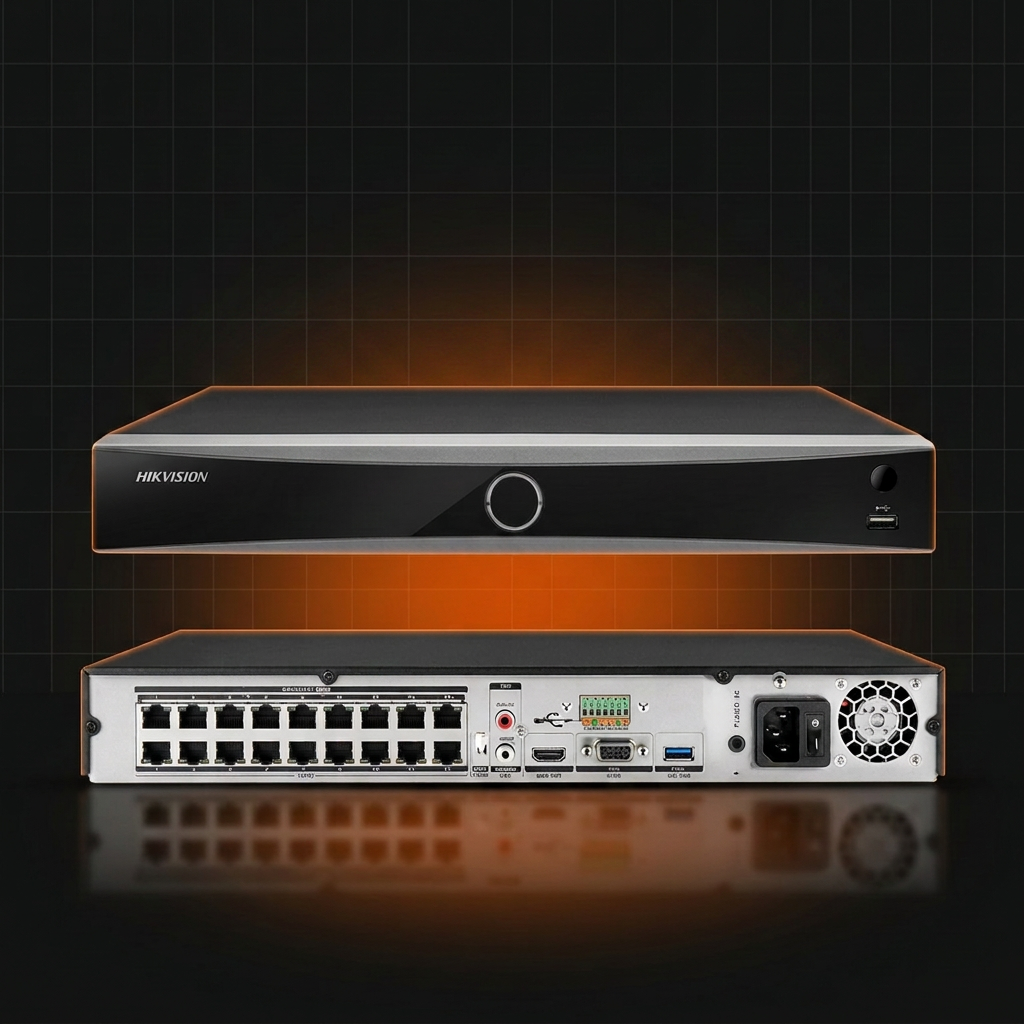 מערכת הקלטה Hikvision DS-7616NXI-I2/16P/S 16-ch 16 POE AcuSense 4K NVR 12MP — מקליטי NVR 16 ערוצים Hikvision 2026