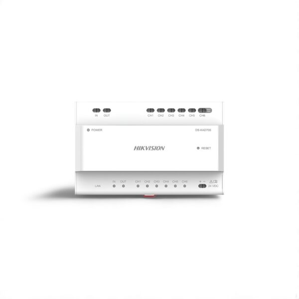 סוויטש DS-KAD706-P לאינטרקום דו גידי מתאים 6 ערוצים — פאנלים ומודולים אינטרקום Hikvision Hikvision 2026