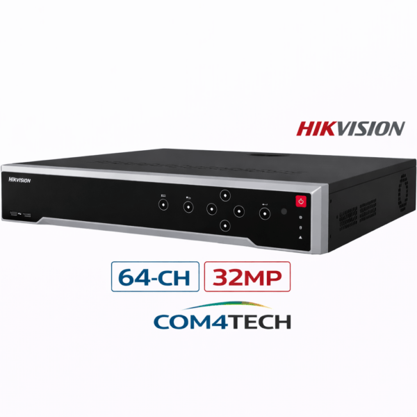מערכת הקלטה NVR 64 ערוצים 32MP DS-7764NI-M4 מבית Hikvision יבואן רשמי — מערכת הקלטה Hikvision NVR 64CH Hikvision 2026
