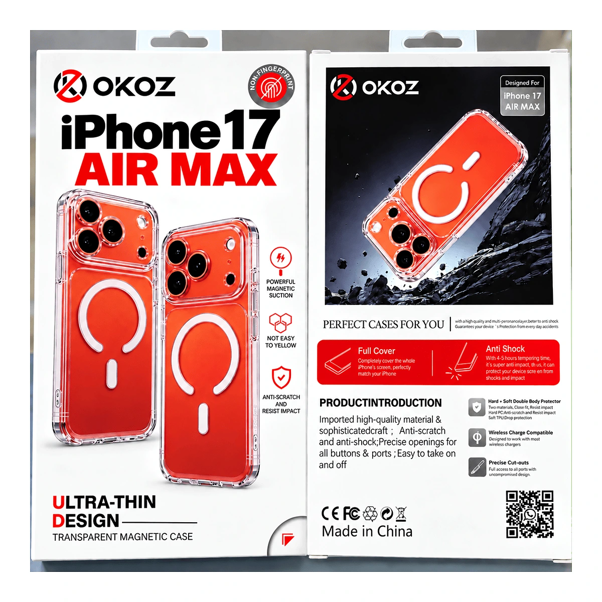 מגן שקוף לאיפון IPhone 17Air OKOZ – מגני מסך IPHONE SAMSUNG מגן שקוף לאיפון IPhone 17Air OKOZ – מק״ט: IPhone 17Air OKOZ – מגני מסך IPHONE SAMSUNG | CAM4HIK