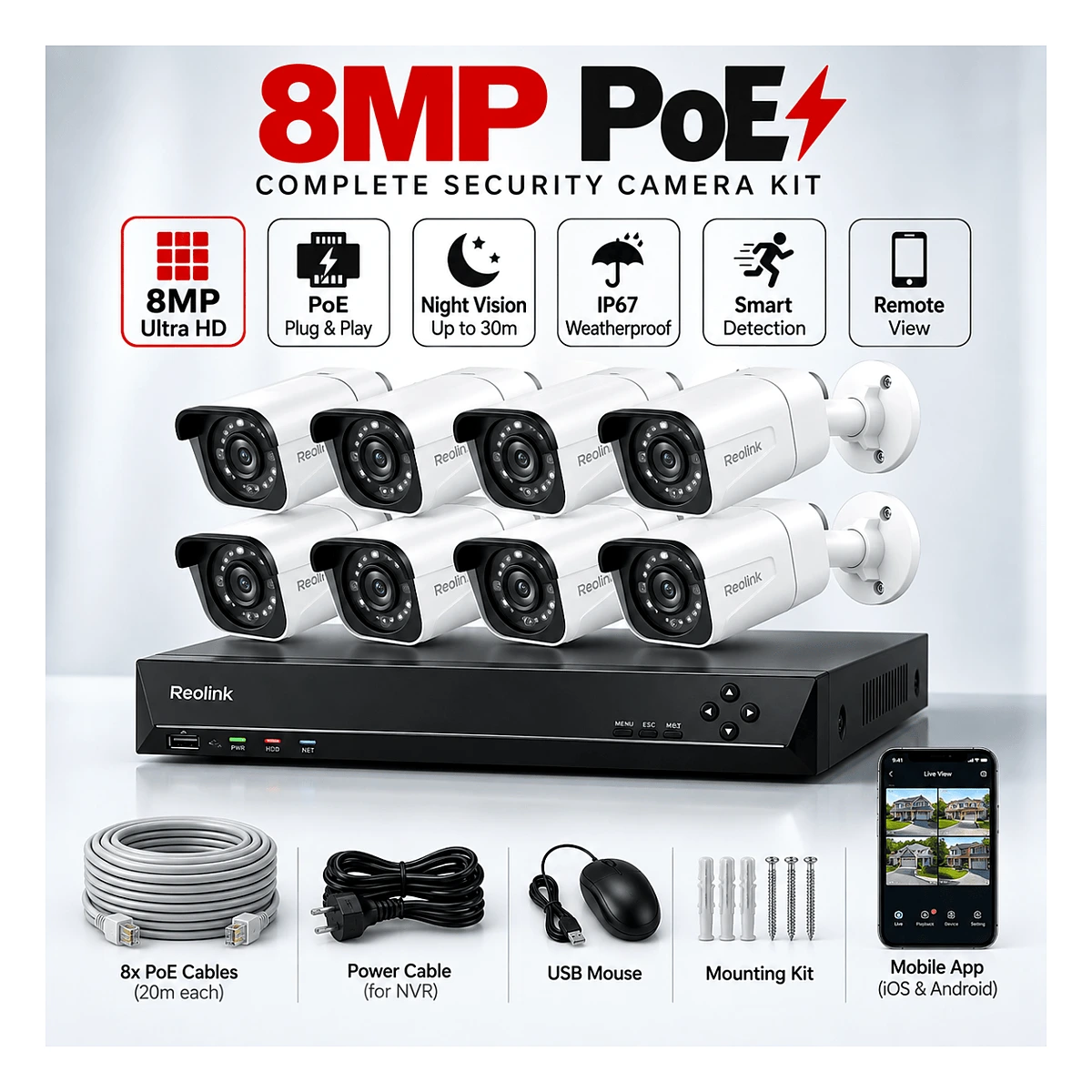 מערכת אבטחה מקצועית 8 מצלמות באיכות 8MP Reolink NVS16-12MB8 – מחירון REOLINK מערכת אבטחה מקצועית 8 מצלמות באיכות 8MP Reolink NVS16-12MB8 – NVS16-8MB8 – מחירון REOLINK | CAM4HIK