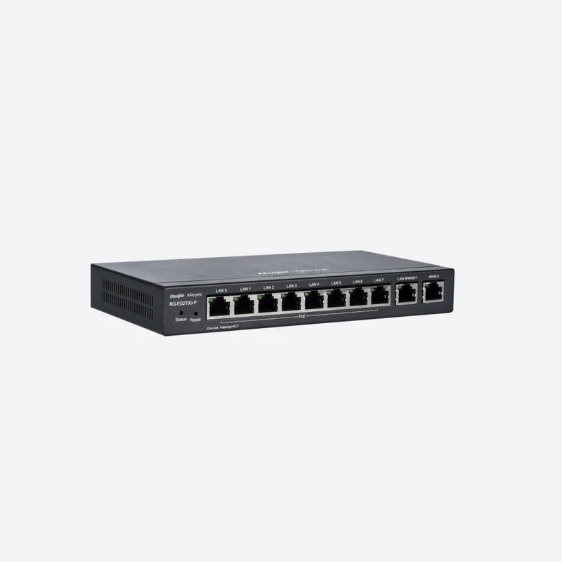 ראוטר מנוהל בענן RG-EG210G-P 10 יציאות Gigabit45RJ Ruijie – Ruijie Router (PoE) ראוטר מנוהל בענן RG-EG210G-P 10 יציאות Gigabit45RJ Ruijie – מק"ט RG-EG210G-P · Ruijie Router (PoE) – Ruijie Router (PoE) | CAM4HIK