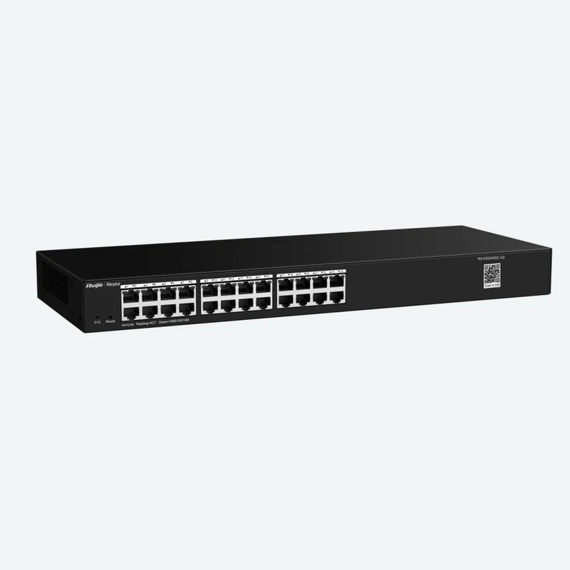 מתג מנוהל 24 פורטים גיגה דגם RG-ES224GC-V2 ( לא Poe) – מתגים Switch Ruijie מתג מנוהל 24 פורטים גיגה דגם RG-ES224GC-V2 ( לא Poe) – מק"ט RG-ES224GC-V2 · מתגים Switch Ruijie – מתגים Switch Ruijie | CAM4HIK