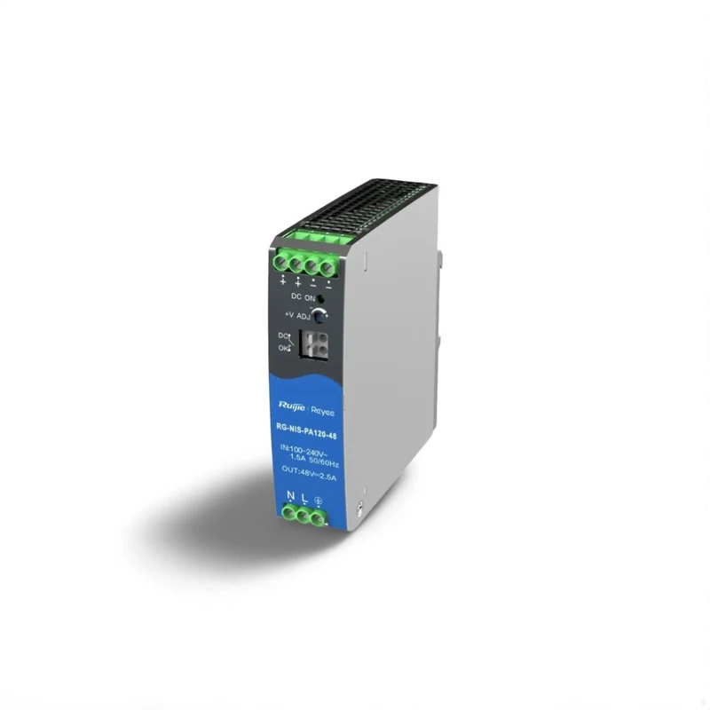 ספק כח AC/DC 120W DIN-Rail Power Supply for industrial switch RG-NIS-PA120-48 – מתג תעשייתי PoE מנוהל Ruijie ספק כח AC/DC 120W DIN-Rail Power Supply for industrial switch RG-NIS-PA120-48 – מק"ט RG-NIS-PA120-48 · מתג תעשייתי PoE מנוהל Ruijie – מתג תעשייתי PoE מנוהל Ruijie | CAM4HIK
